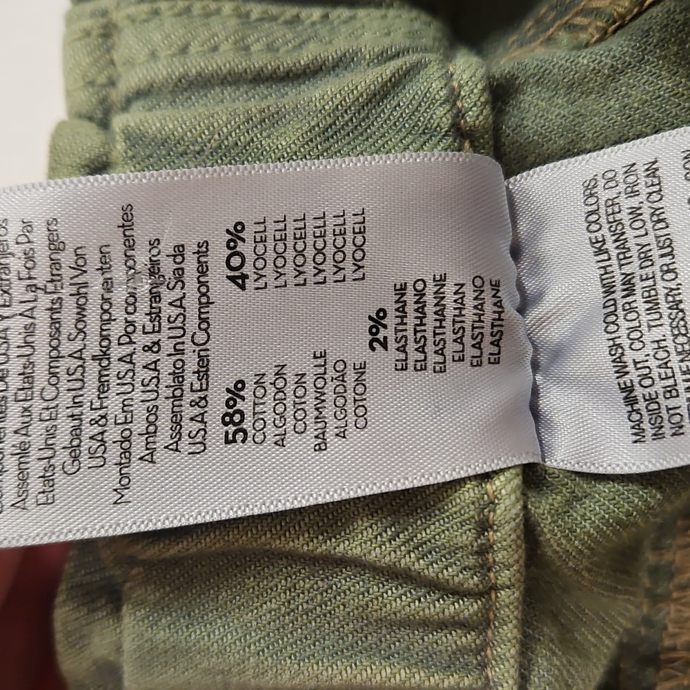 Mother The Springy Ankle Loden Frost Green Cargo Size 26 - Picture 14 of 14